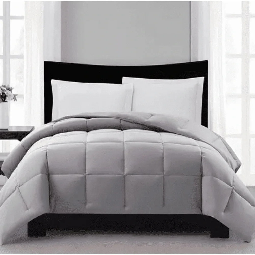 London Fog Supreme Down Alternative Queen Size Comforter Grey 94